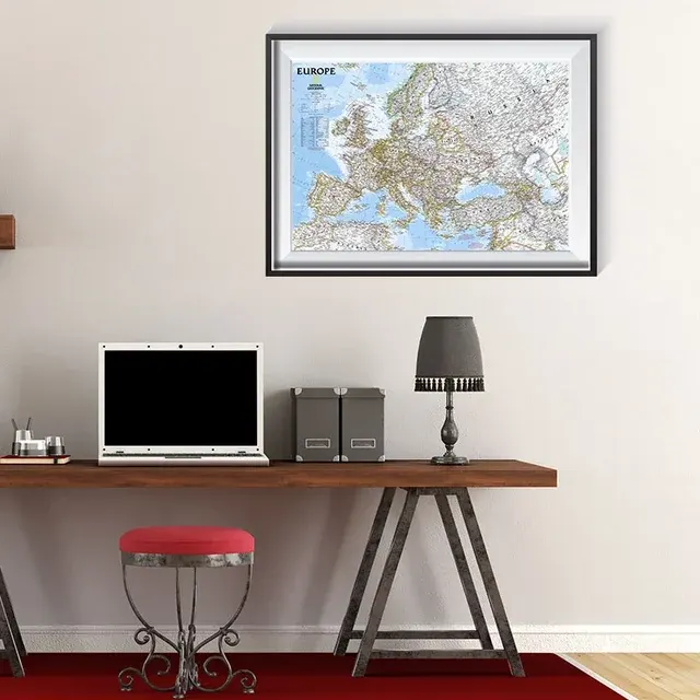 Faltbares Vintage-Europakarten-Poster 4