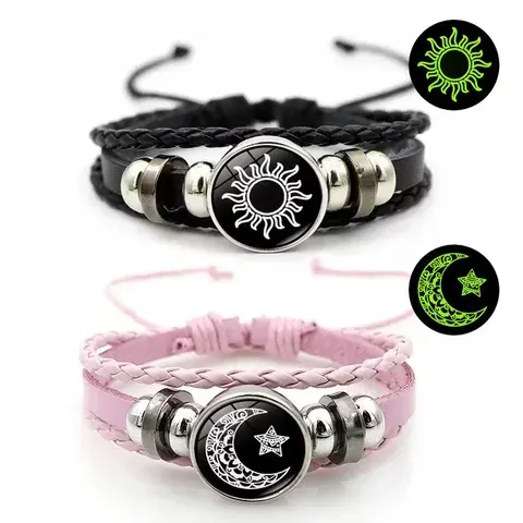 Leuchtend Paararmband