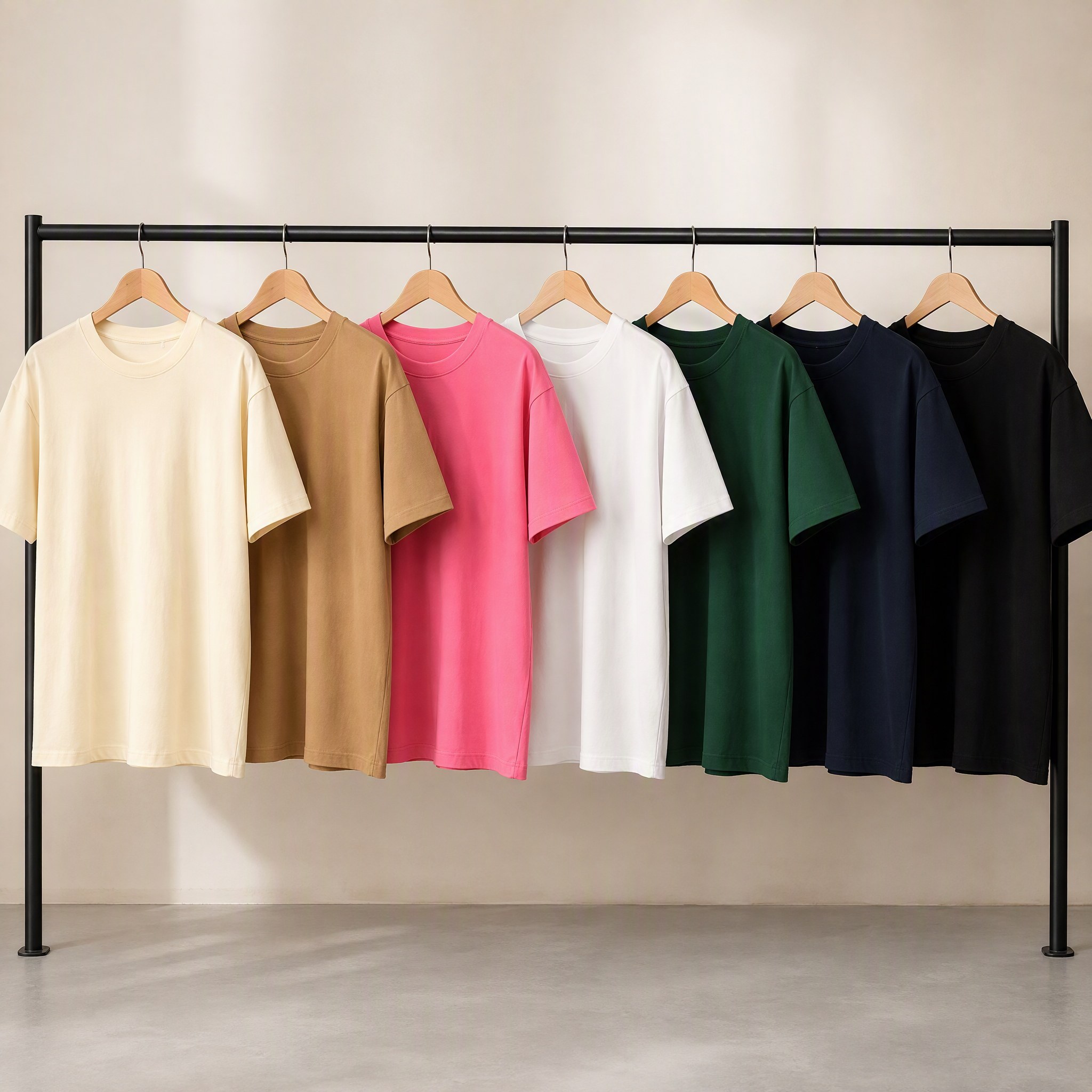 Oversize Herren-T-Shirt mit Stehkragen 3