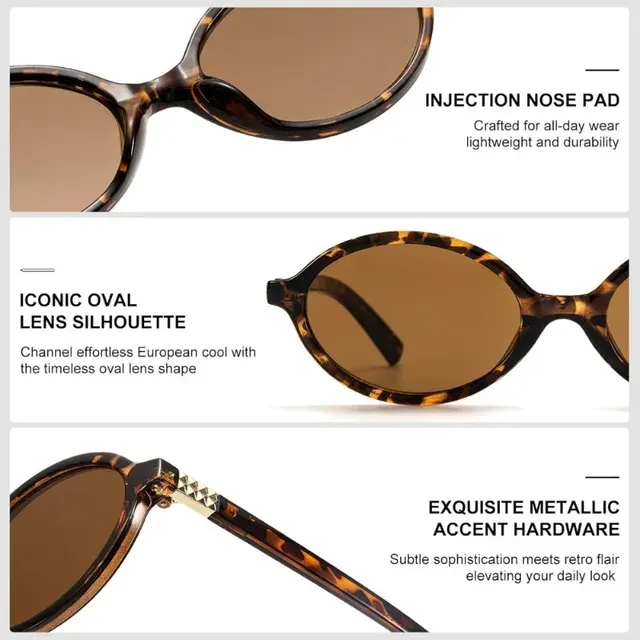 Vintage-Ovale Sonnenbrille 4