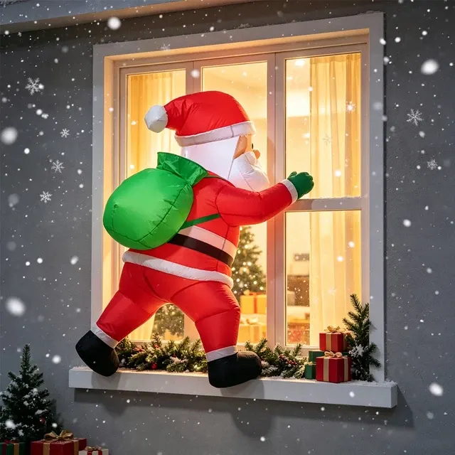 Fensterdeko Weihnachtsmann 4