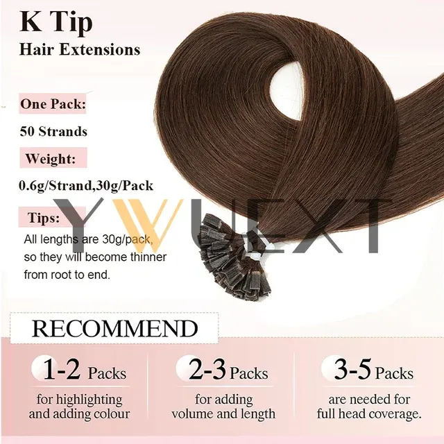Keratin-V-Tip-Haarverlängerungen 4