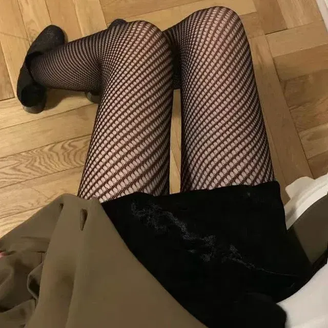 Schwarze Fishnet-Strumpfhose für Clubs 3