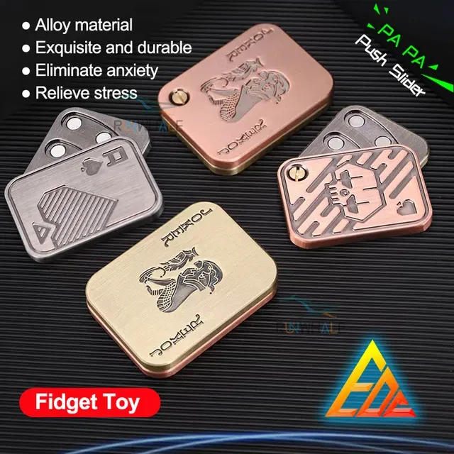 Metall-Push-Slider-Fidget-Spielzeug für Erwachsene 2
