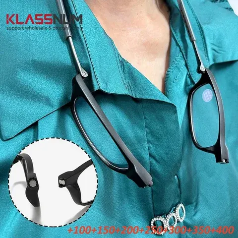 Magnetische Halslesebrille