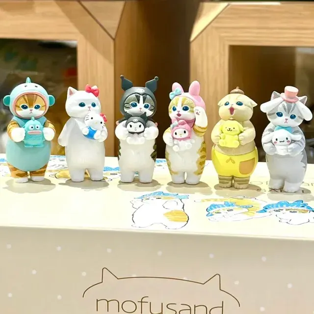 Kawaii Katzen Blind Box Figuren Set 3