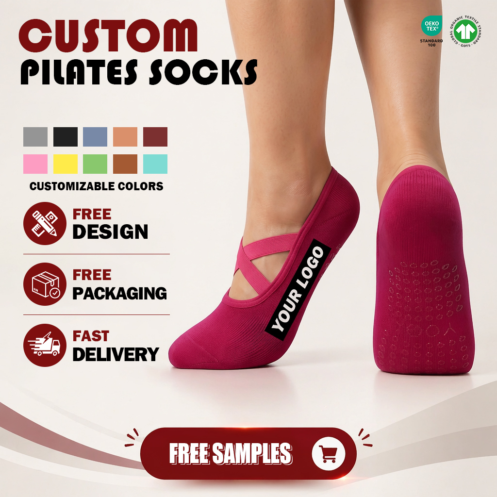 Rutschfeste Pilates-Socken