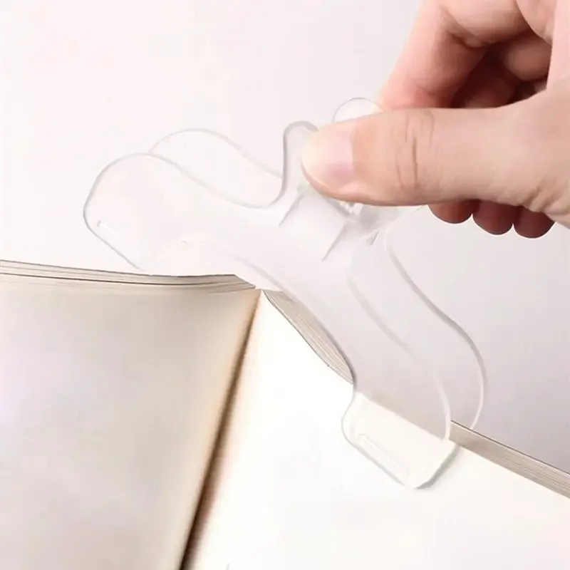 Transparente Kunststoff-Buchklammer als Lesehilfe 4