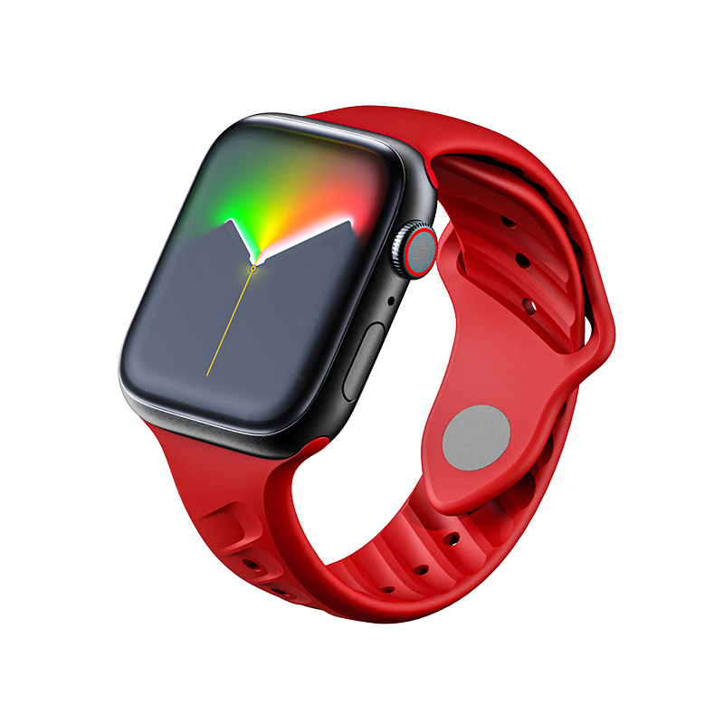 Quick-Release Uhrenarmband aus FKM-Gummi in Rot 2