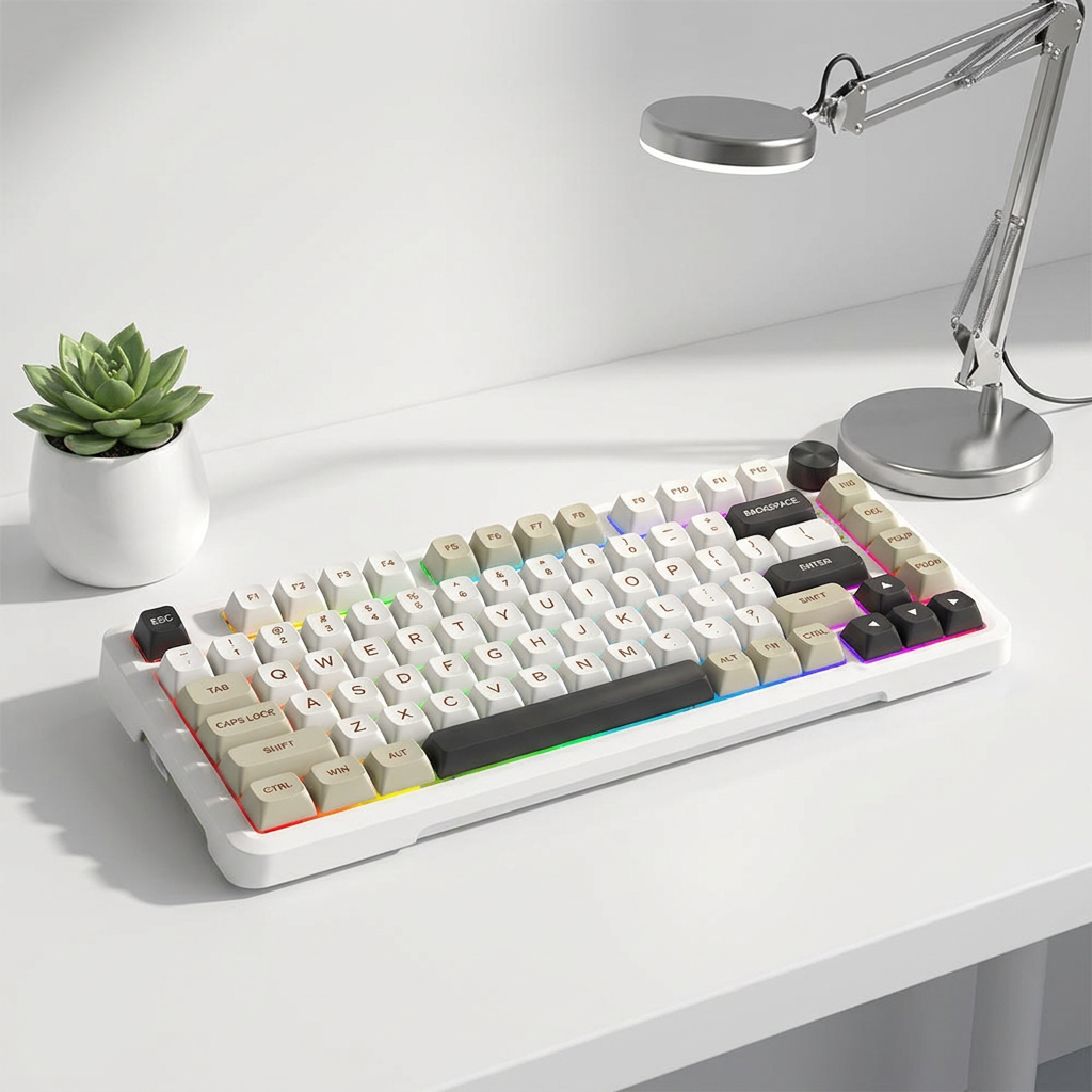 75% Wireless RGB Gaming Tastatur mit Hot-Swap