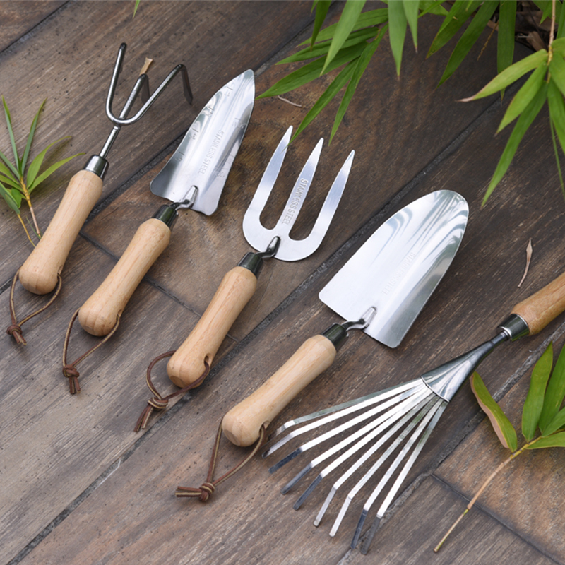 Geschmiedetes Gartenwerkzeug-Set, 5-teilig 4