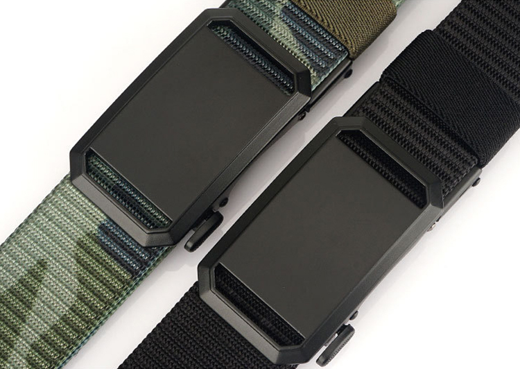 Herren-Canvasgürtel 3,5 cm mit Metall-Automatikschnalle 4