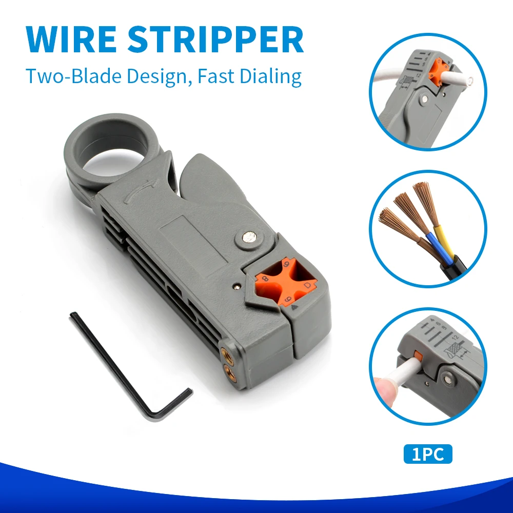 RJ45-Ethernet-Abisolierzange für Koaxkabel