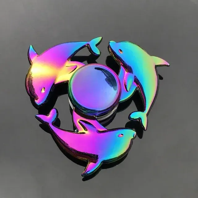 Regenbogen-Metall-Handspinner mit Farbverlauf 3