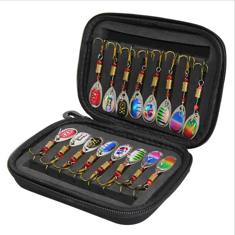 16-teiliges Metall-Spinner-Set mit Federn