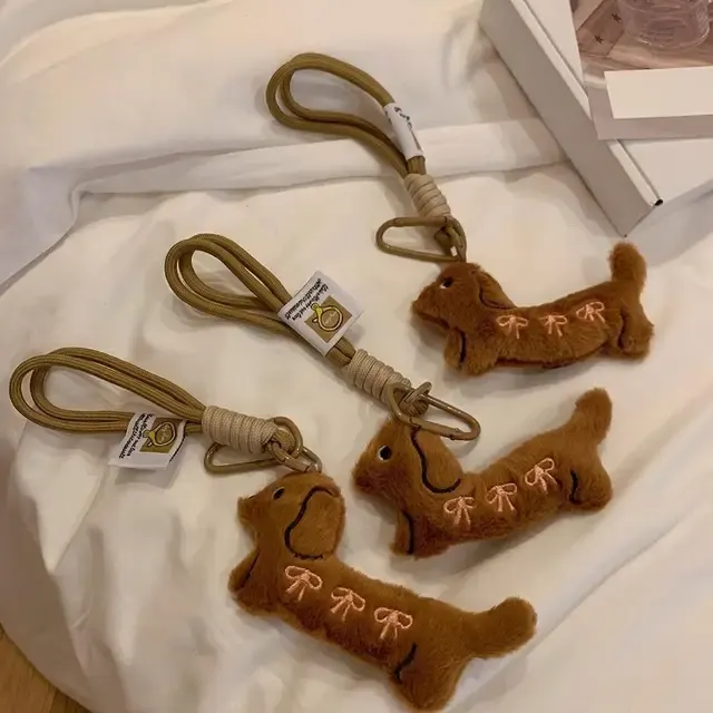 Plüsch-Hunde-Schlüsselanhänger 4