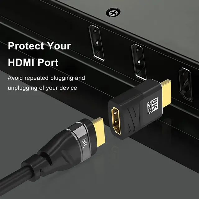 8K HDMI 2.1 Adapter 90 Grad Winkel 3