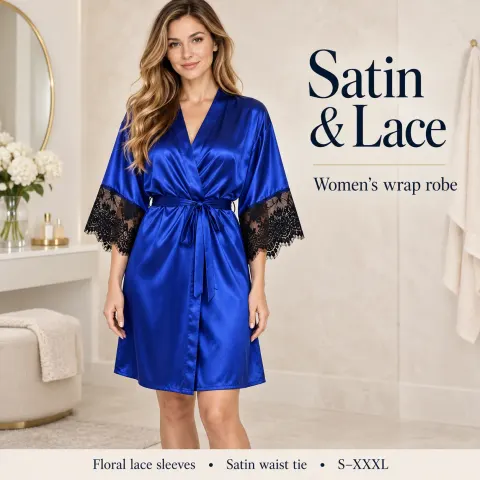 Satin-Wickelmantel