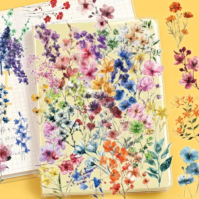 Transparente Blumen-Sticker 2