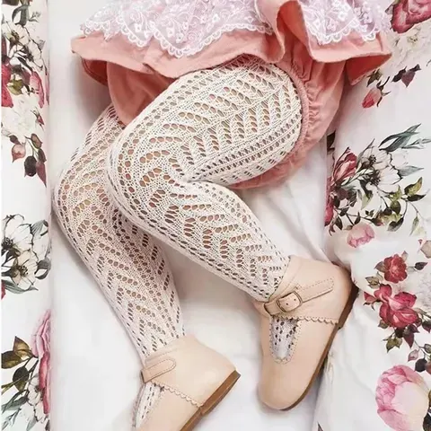 Sommer-Mesh-Strumpfhose für Mädchen, Fischnetz