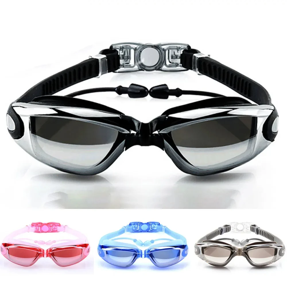Antibeschlag-Schwimmbrille mit Ohrstöpseln