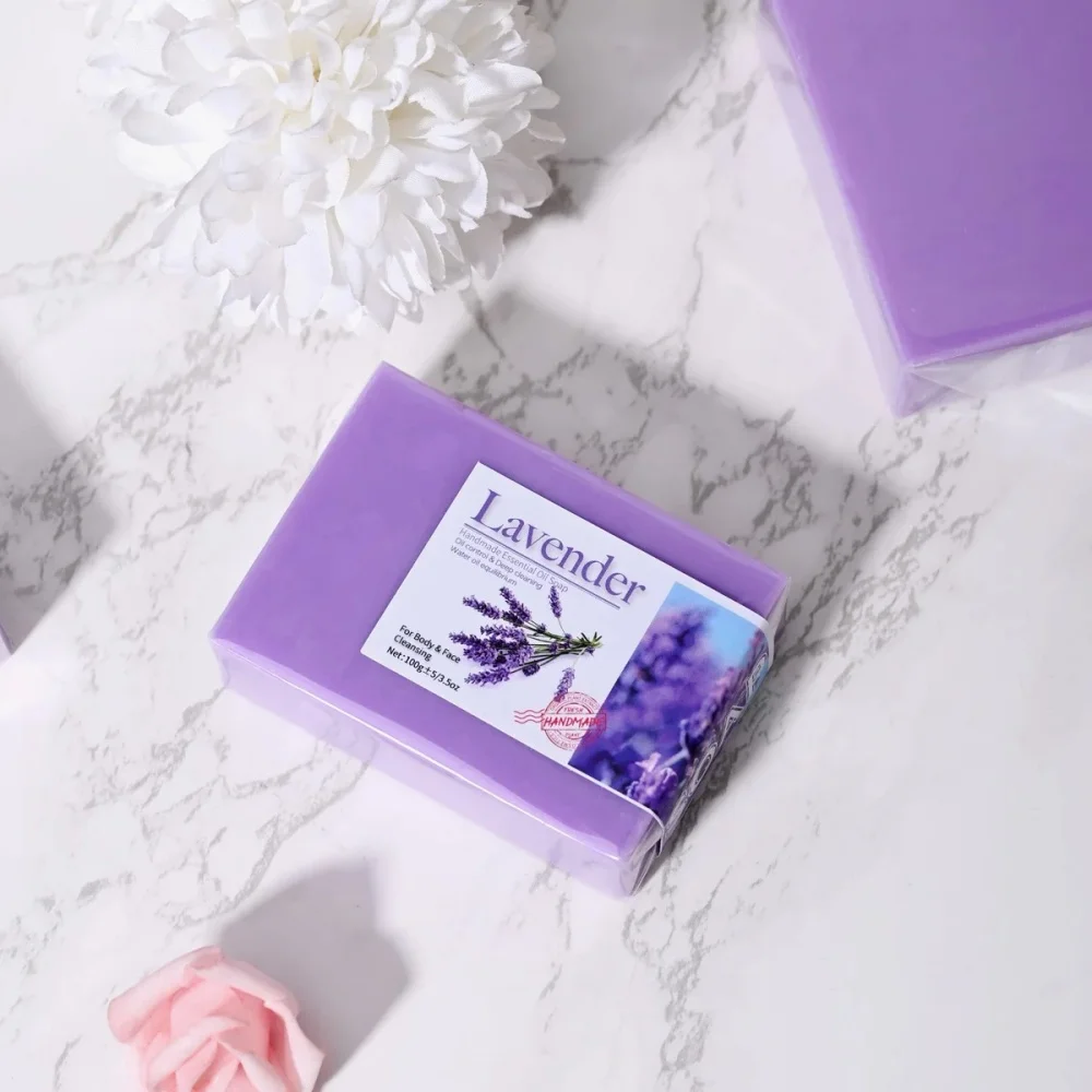 Handgemachte Lavendel-Gesichtsseife zur Ölkontrolle 4