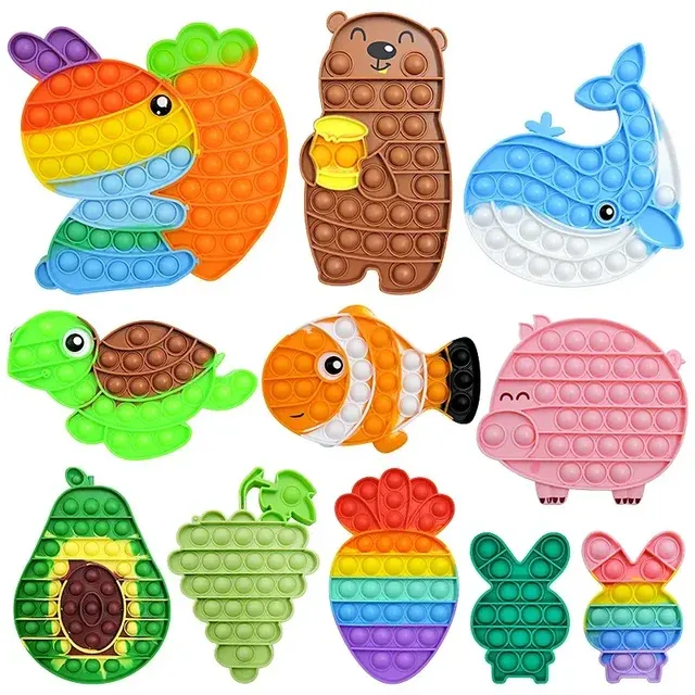 Regenbogen Push-Bubble Fidget-Spielzeug 2