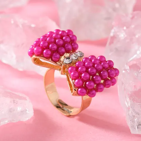 Schleifenring mit Strass