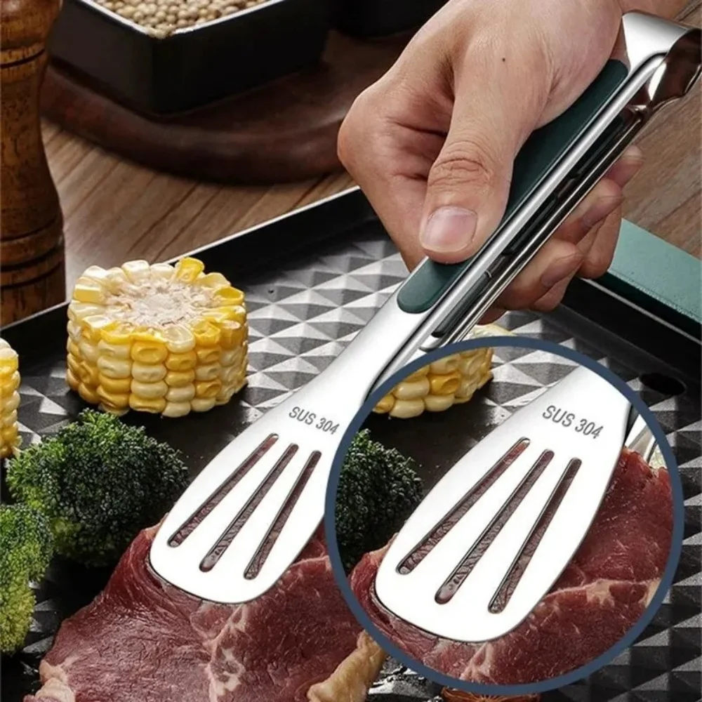 Rutschfeste Edelstahl-Grillzange