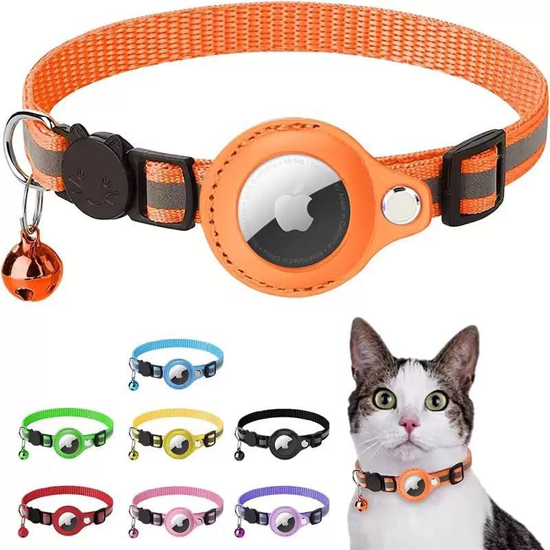 Reflektierendes Nylon-GPS-Katzenhalsband