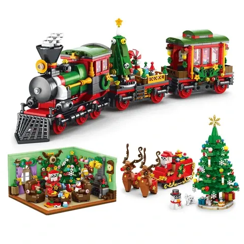 Weihnachtszug-Bauset
