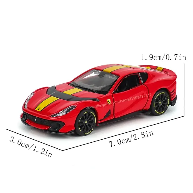 Maßstab 1:64 Sportwagen-Druckguss-Modell für Kinder 2