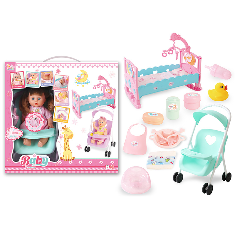 Puppenbett Set für Babypuppen 3