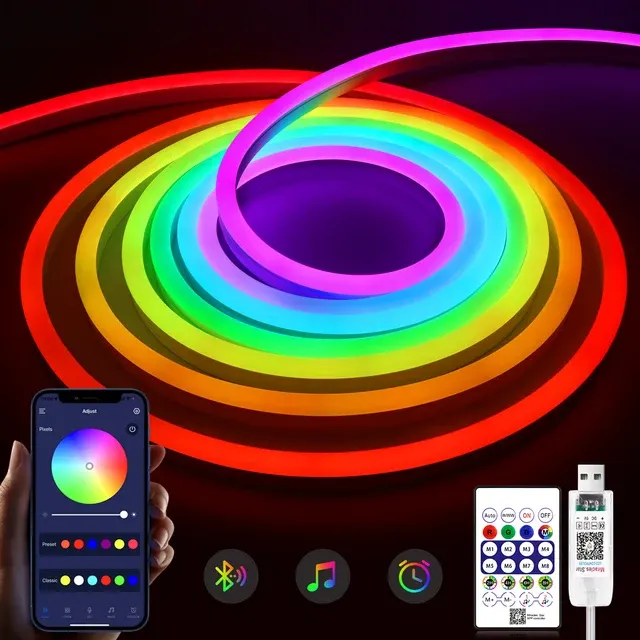 Wasserdichtes Bluetooth RGBIC LED-Neonband 2