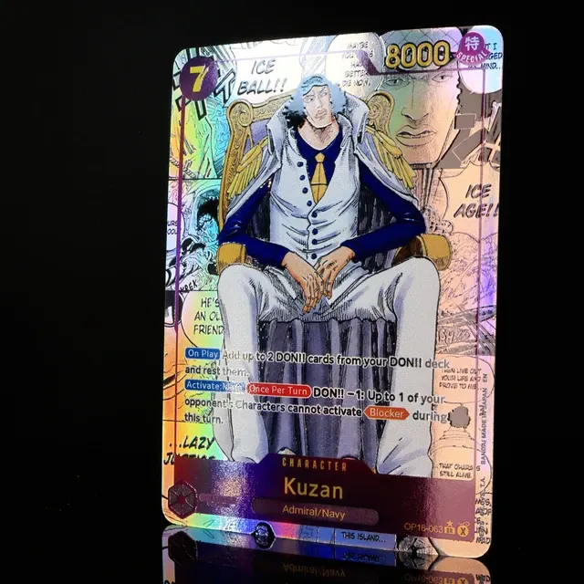Strukturierte Admiral-Folienkarten Anime-Set 4