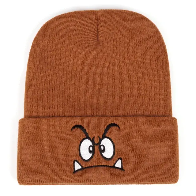 Bestickte Wollmütze mit Motiv für Herbst und Winter 4