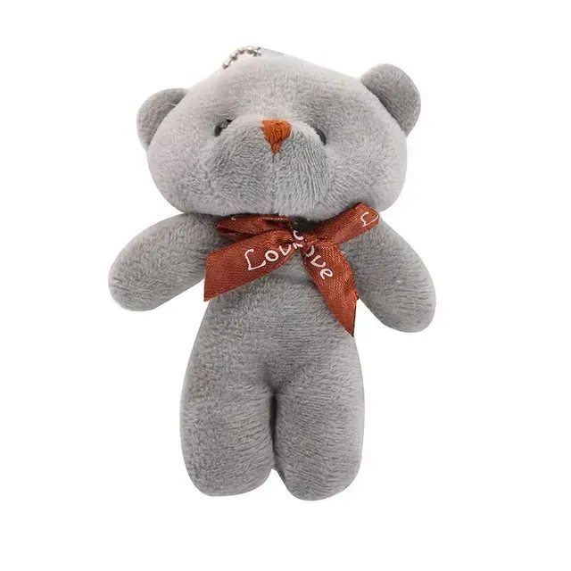 Mini-Teddybär Schlüsselanhänger Plüsch Set 3