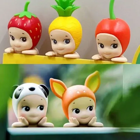 Tier- und Obst-Blindbox-Figur, 8 cm