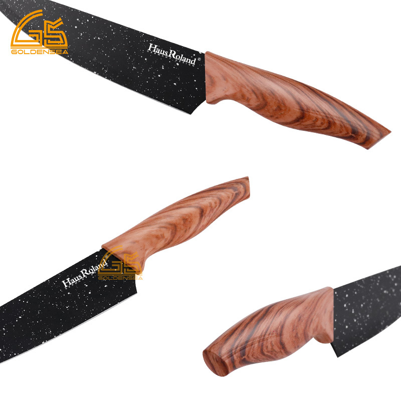 Messerblock Set mit Massivholzgriffen 4