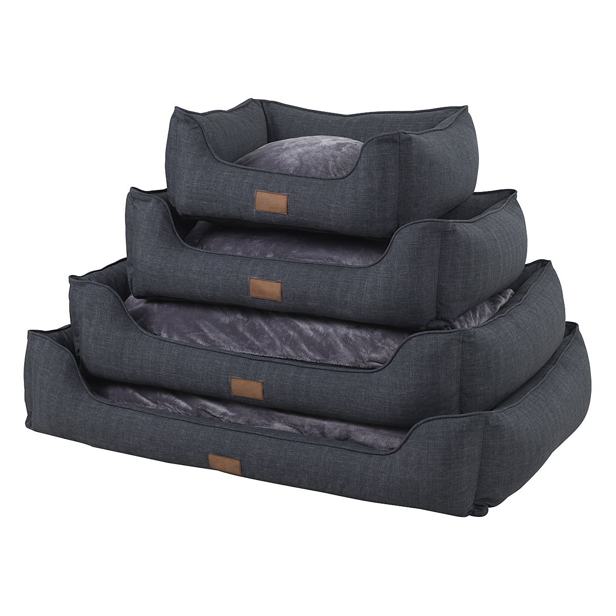 Orthopädisches Hundebett aus Wildleder 2