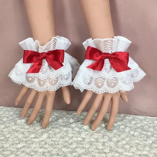 Schleifen-Handschuhe Fake-Ärmel 2
