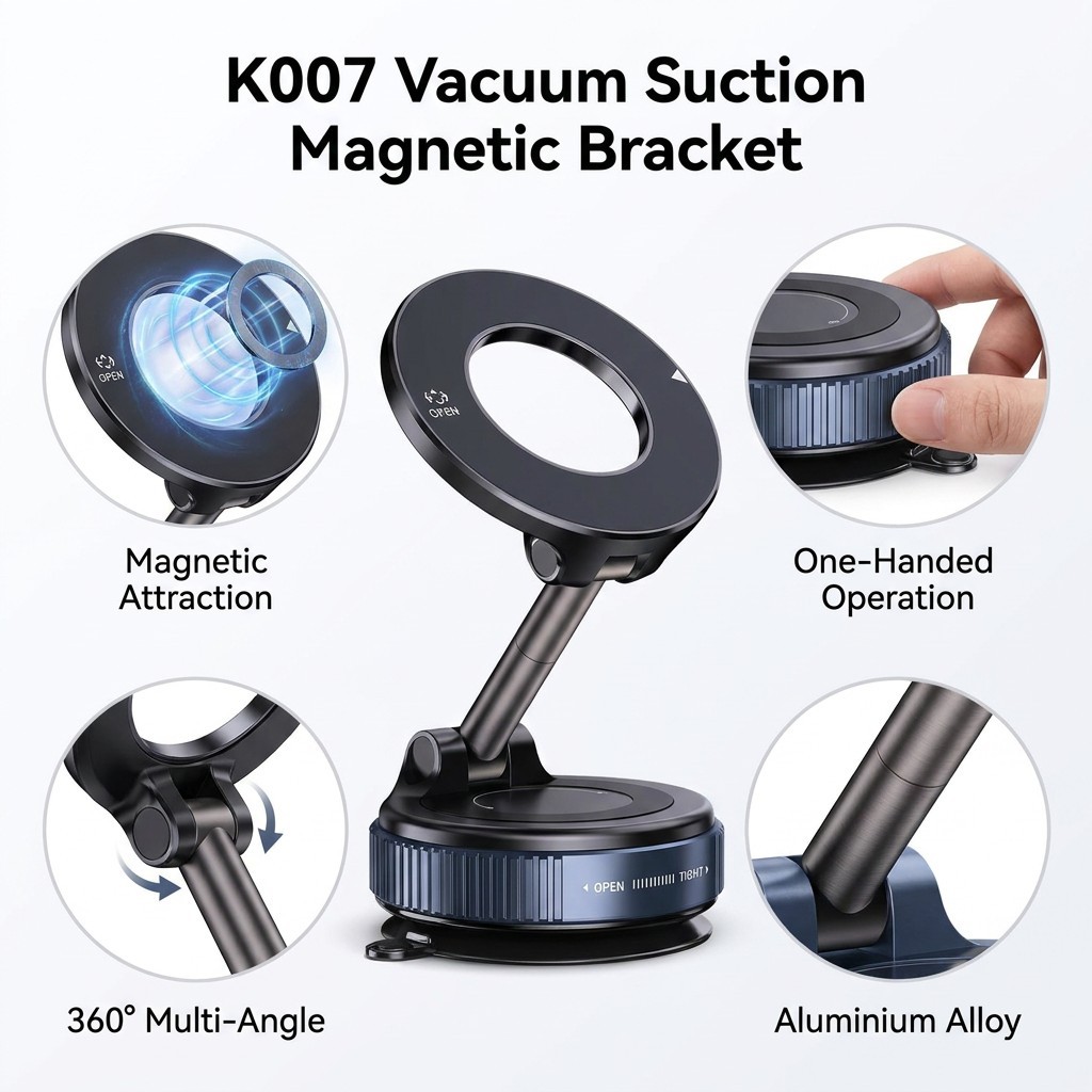 Magnetische Vakuum-Handyhalterung für Armaturenbrett 2