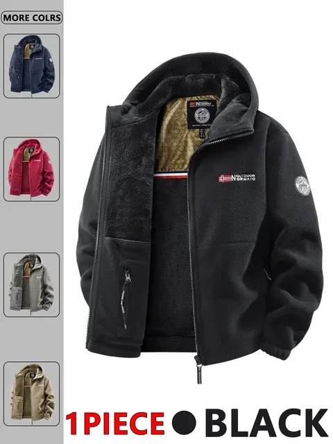 Herren-Outdoorjacke mit Kapuze für Herbst und Winter 2