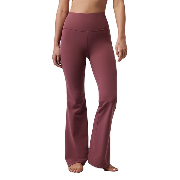 Nylon-Spandex Yogahose in Uni-Farbe