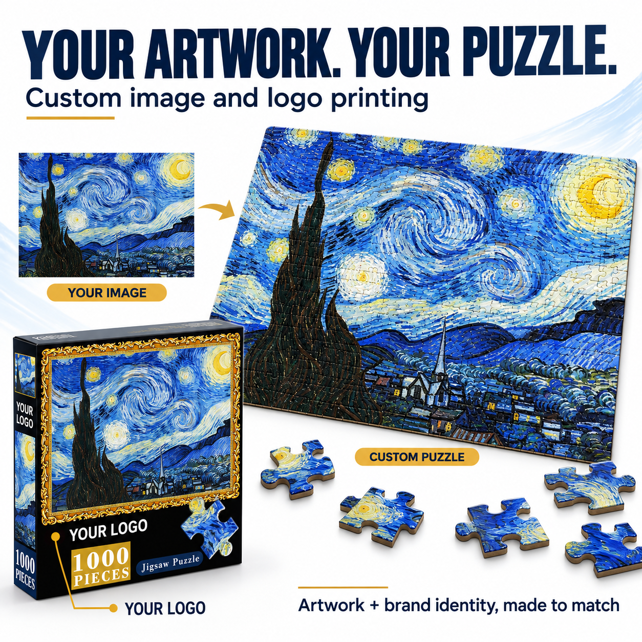Sternennacht-Puzzle 1000 Teile Stanzform Karton 2