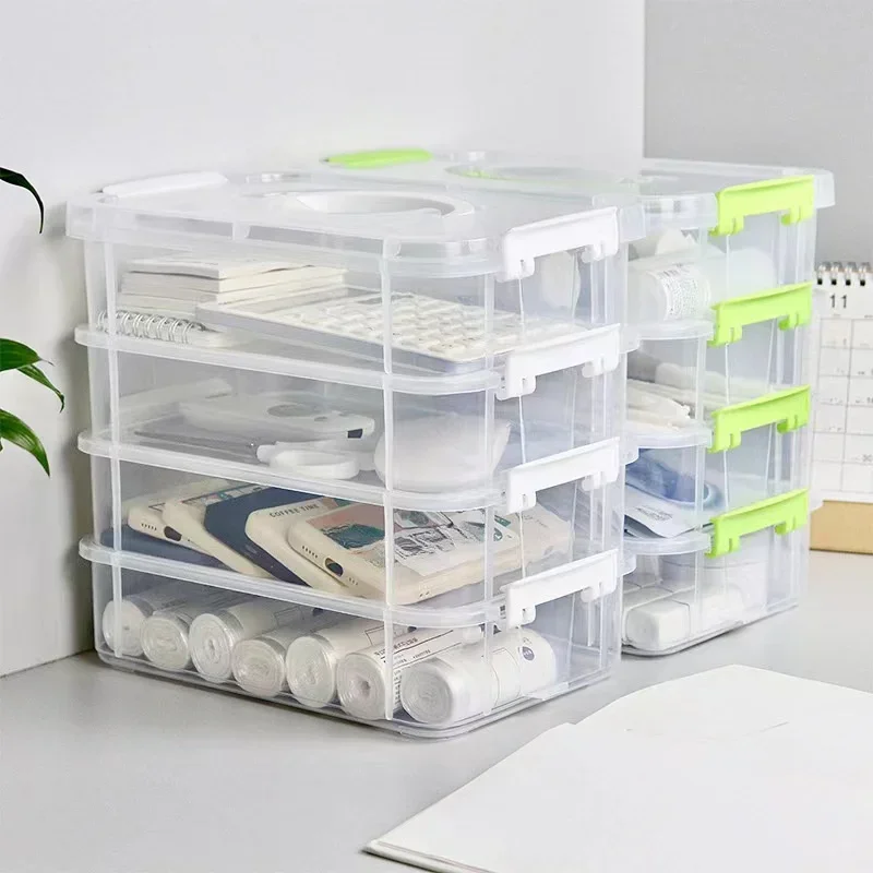 Transparente Kunststoff-Box mit Fächern 3