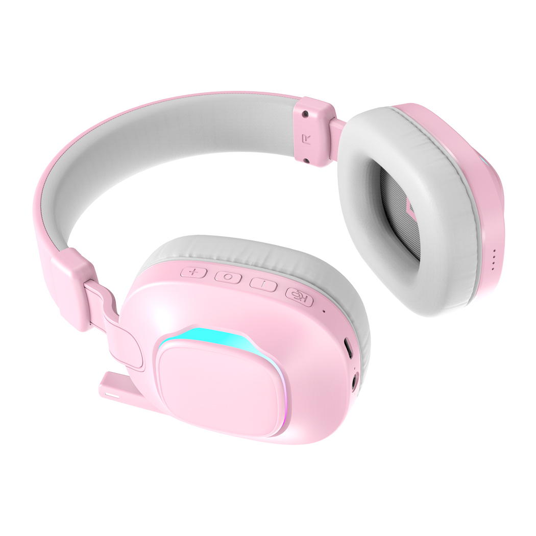 Pinkes kabelloses Gaming-Headset für Damen 2
