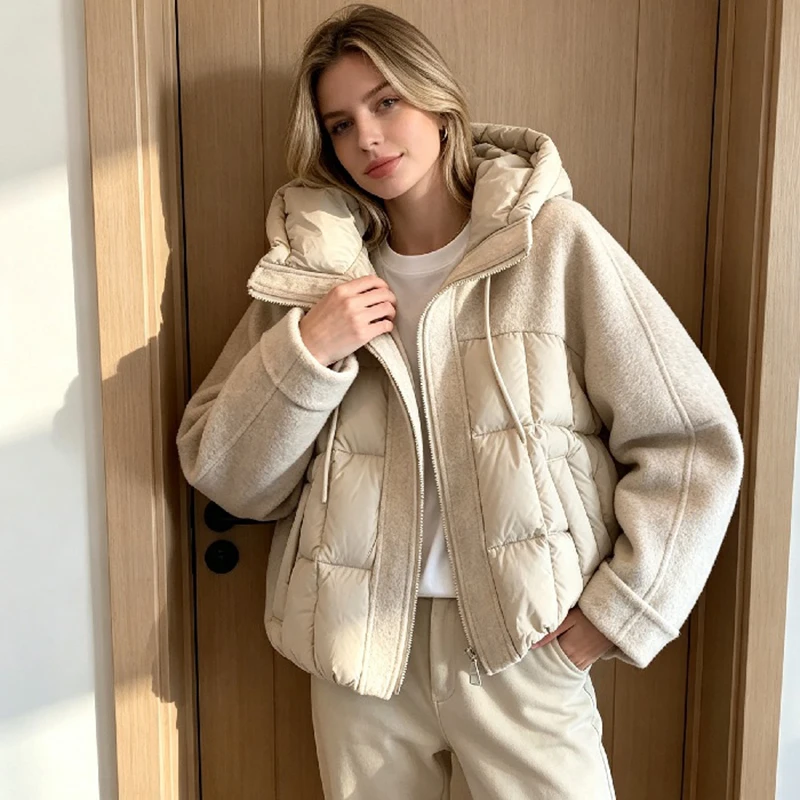 Damen-Steppjacke mit Kapuze 3