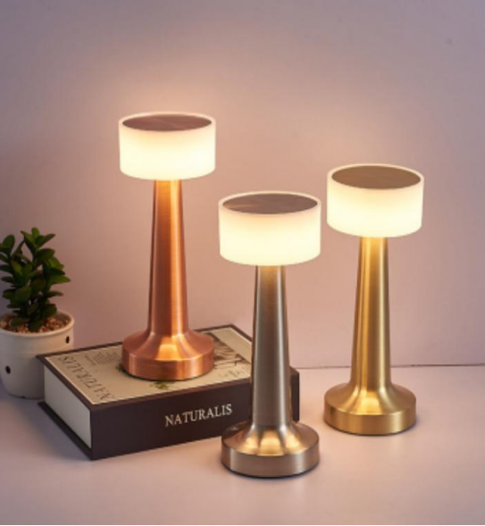 Kabellose LED-Tischlampe mit Touch-Dimmer