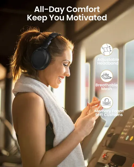 Faltbarer Bluetooth-Over-Ear-Kopfhörer mit Multipoint 2